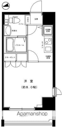 Ｈｕｍａｎハイム我孫子[1K/26.25m2]の間取図