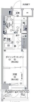 セジョリ東向島[1DK/26.68m2]の間取図
