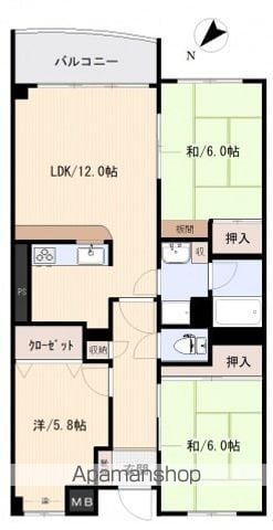 第2つばめマンションの間取り写真