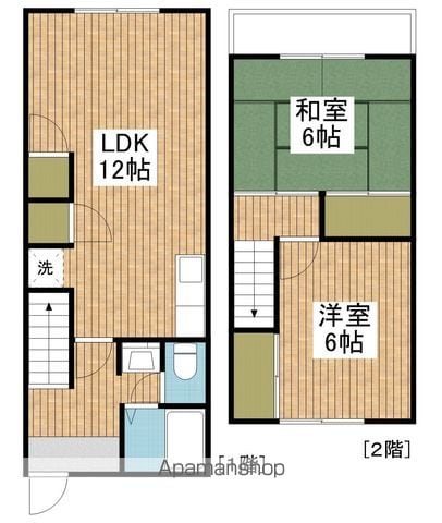 タウンハウスヨコタの間取り写真
