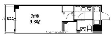 リヴシティ亀戸[1K/25.39m2]の間取図