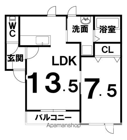 ＣＬＡＳＳ豊頃Ｄの間取り