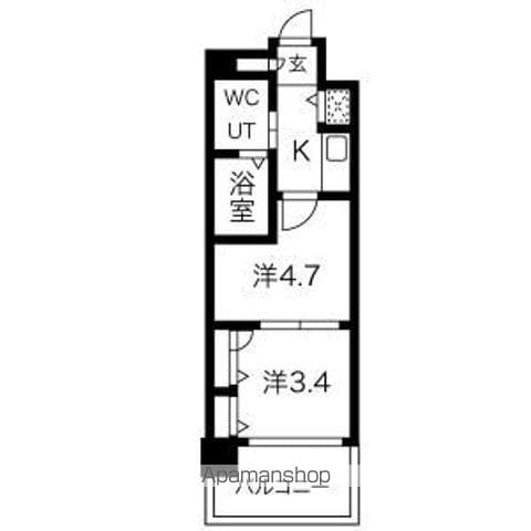 F・PARC西新の間取り写真