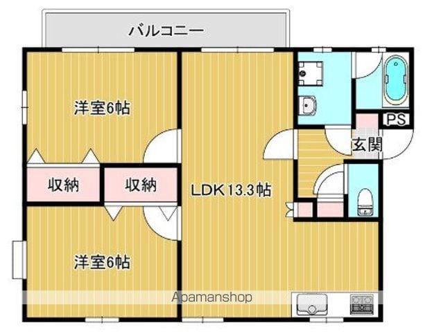 メープル香椎Bの間取り写真