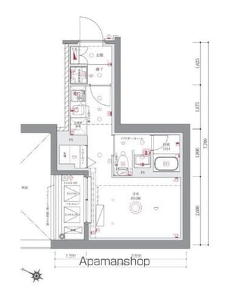 ＡＺＥＳＴ阪東橋Ⅱ[1R/25.19m2]の間取図
