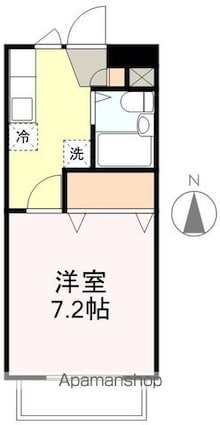 ライブリー上杉[1K/24m2]の間取図