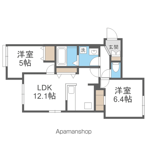 尼崎市東園田町3丁目共同住宅の間取り写真