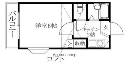 ハイツＫＩＭＩＹＡ[1K/18m2]の間取図