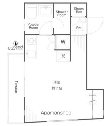 ｙｏｔｕｙａ　ｔｅｎｅｒａ[1R/20.58m2]の間取図