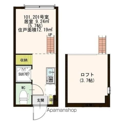 STORIA高田馬場の間取り写真