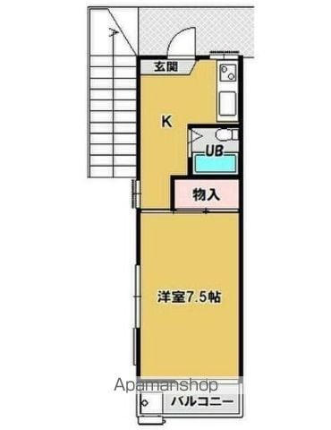 コーポ前地の間取り写真