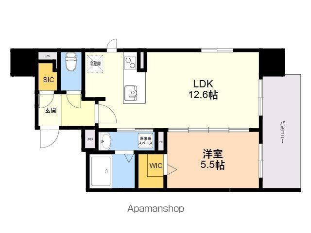 SーRESIDENCE博多駅東AWESOMEの間取り写真