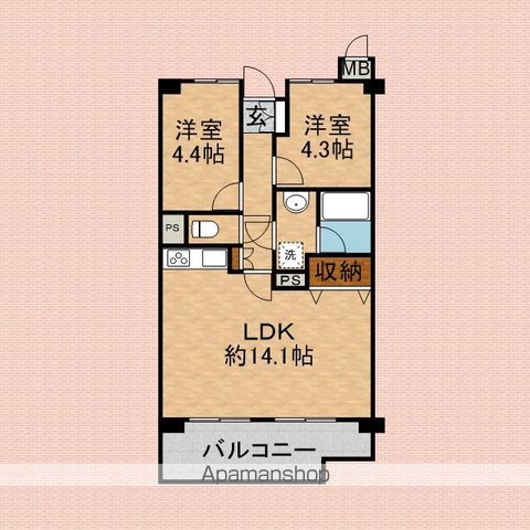 ライオンズマンション川越南古谷第3の間取り写真