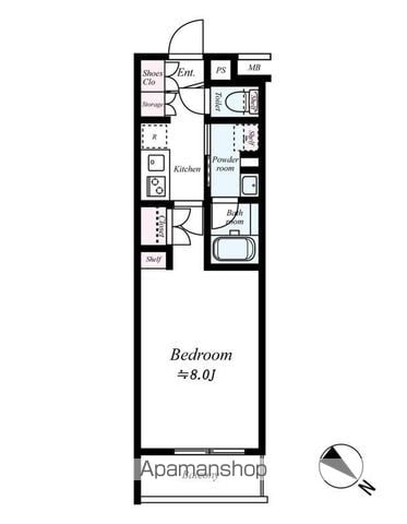 B CITY APARTMENT TOKYO SOUTHの間取り写真
