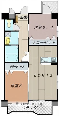 ノーブル三ヶ森の間取り写真