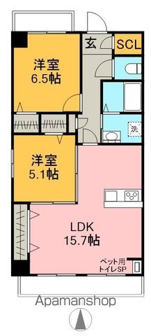 クレセールの間取り写真