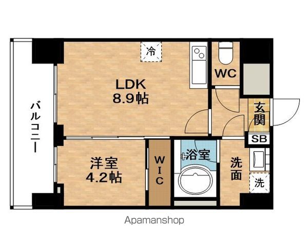 NORDENTOWERMINAMIMORIMACHIプレミアムの間取り写真