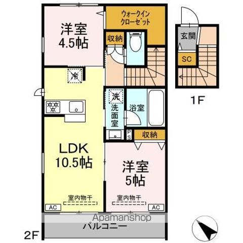 亀井野246メゾンの間取り写真