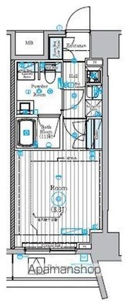 リライア東京墨田[1K/26.09m2]の間取図