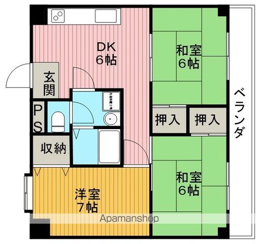 シャトー黒田の間取り写真