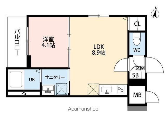 アビタシオン北野田の間取り写真