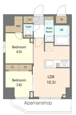 SーRESIDENCE浅草CLARITYの間取り写真