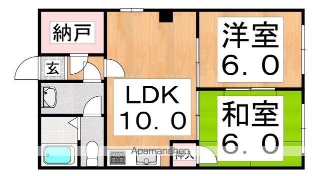 プレステル桑津の間取り写真