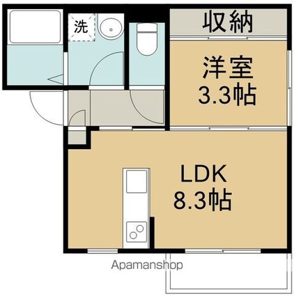 仮）ＢＡＵ銀杏町２号棟[1LDK/29.52m2]の間取図