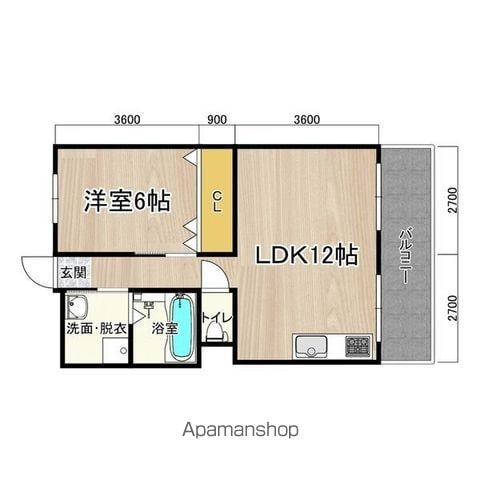 第1マンション寺直の間取り写真