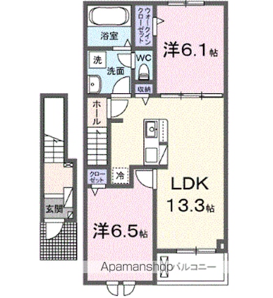 ベラーノ　Ⅱ[2LDK/59.58m2]の間取図