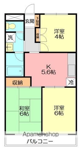 パストラル山口の間取り写真