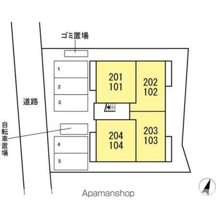 シンフォニア[1LDK/34.76m2]の配置図