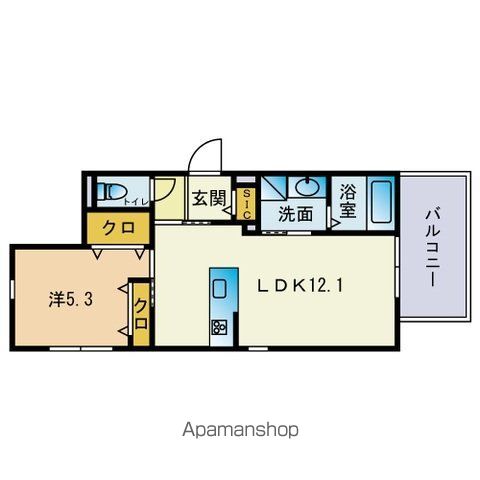 ヴィブレイン博多の間取り写真