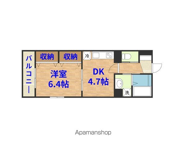 GRASS SQUARE 八番館の間取り写真