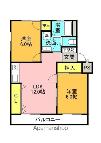 マシコハイツの間取り写真