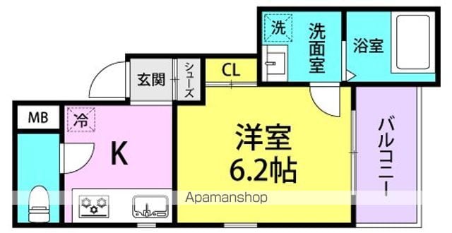 レクエルド立花の間取り写真