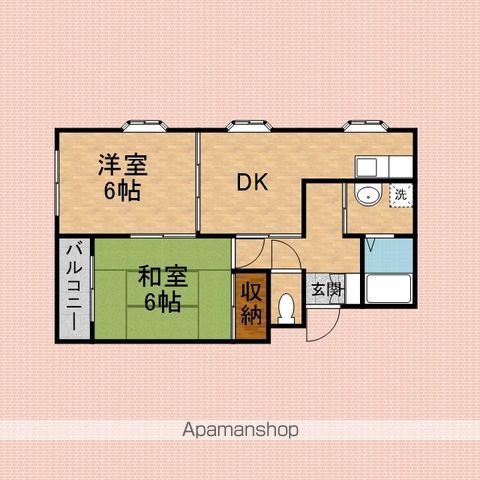 山崎ハイツの間取り写真