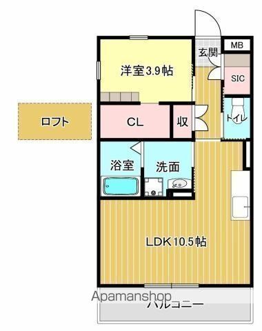 バンベールNORTHの間取り写真
