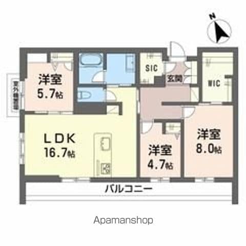 BEREO Nakadaiの間取り写真