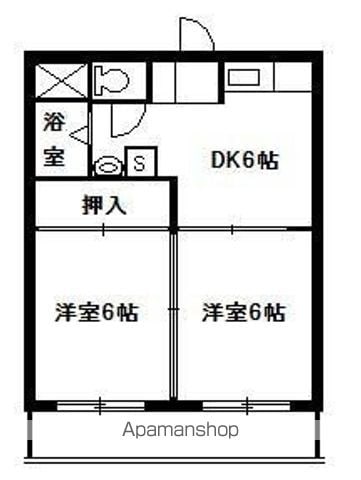 コーポ岩元の間取り写真
