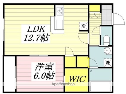 Ｆｅｒｉｏ[1LDK/48.52m2]の間取図