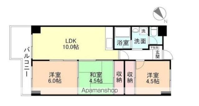 アシスト第8富山マンションの間取り写真
