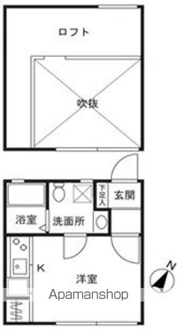 【横浜市港北区日吉本町のアパートの間取り】