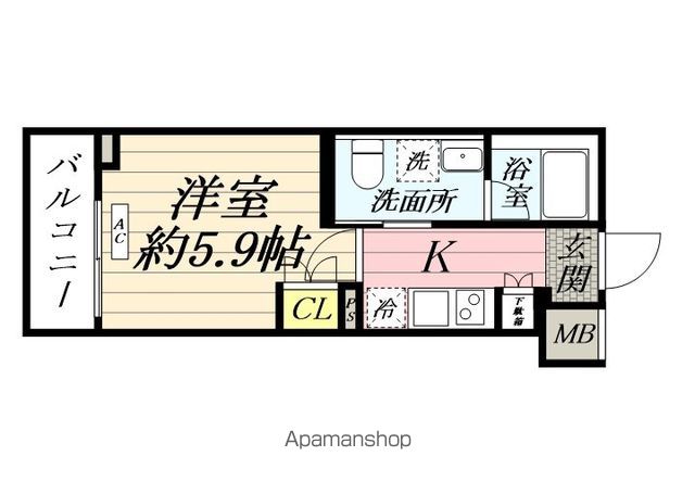クレヴィスタ横浜鶴見の間取り写真
