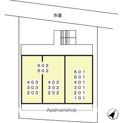 オリゾン立川[1LDK/38.25m2]の配置図