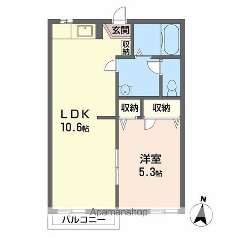 プラザフローテル A棟の間取り写真