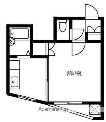 ウイングエステート二子[1K/40.02m2]の間取図