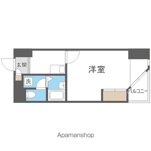CANVASSすすきのの間取り写真