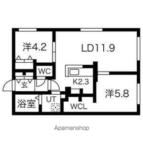 エアフォルク学園前の間取り写真