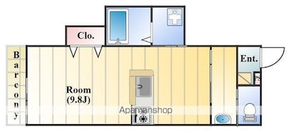 Ｔａｃ　Ｆｏｒｅｓｔ[1R/26.7m2]の間取図